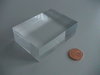 solid acrylic block 65x45x20mm/ socle en verre