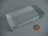 solid acrylic block 100x45x20mm/ socle en verre