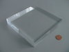 solid acrylic block 120x120x20mm/ socle en verre