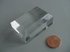 solid acrylic block withe beveled edges 45x30x20mm/ socle en verre
