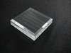 solid acrylic block withe beveled edges 80x80x20mm/ socle en verre